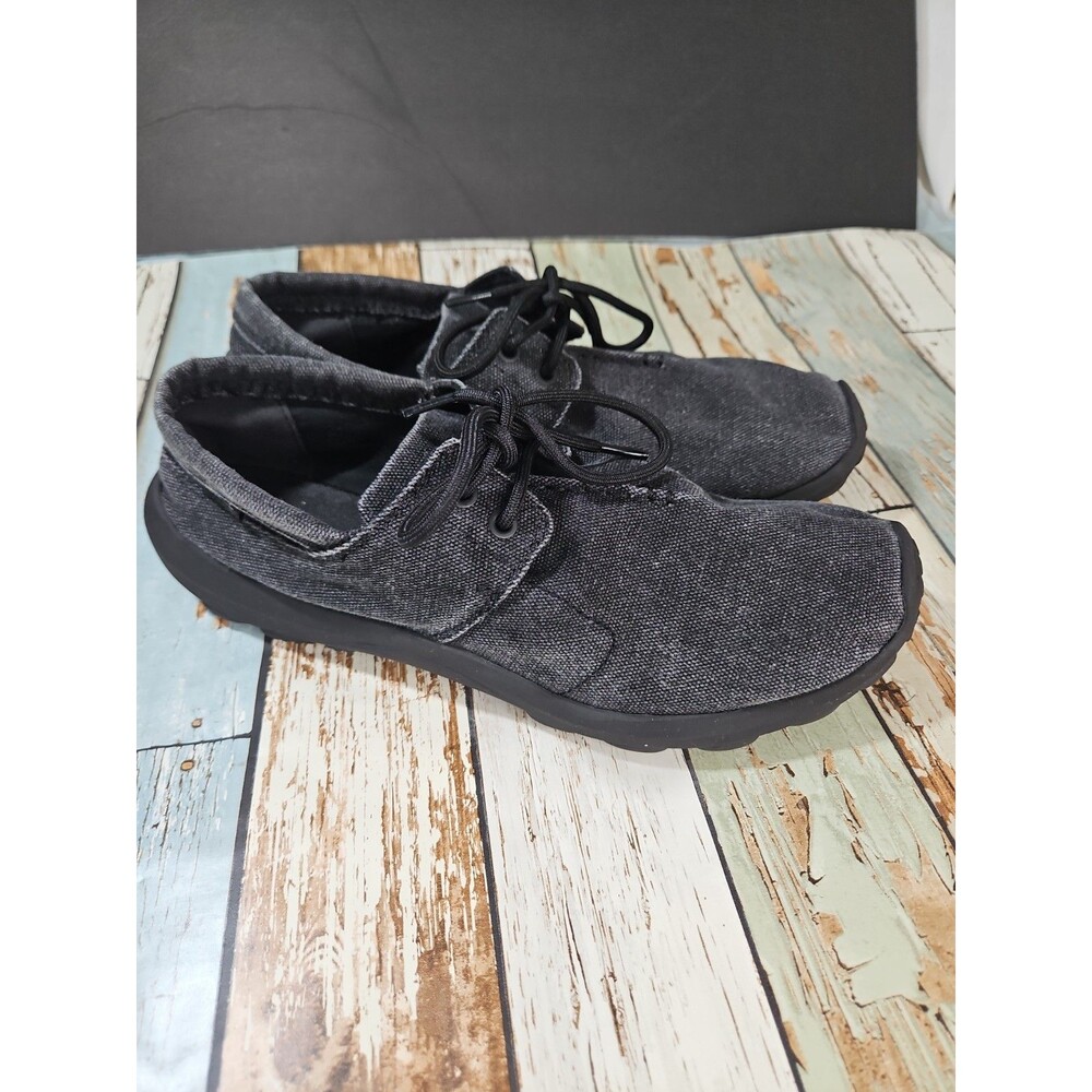 Merrell Jungle Ayers Moc Shoes Mens Size 12 Black Canvas Slip On Loafer Hiking